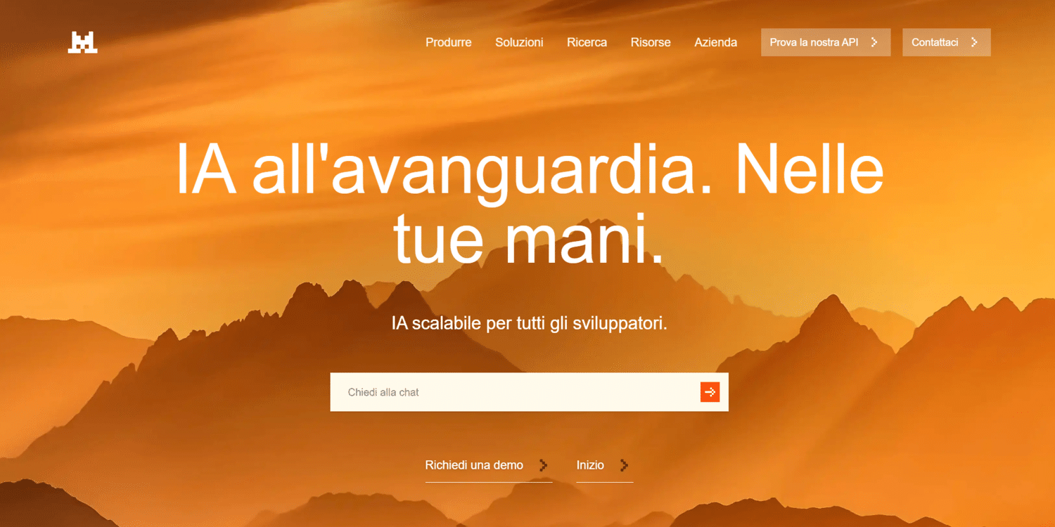 homepage sito ufficiale mistral ai opensource scalabile