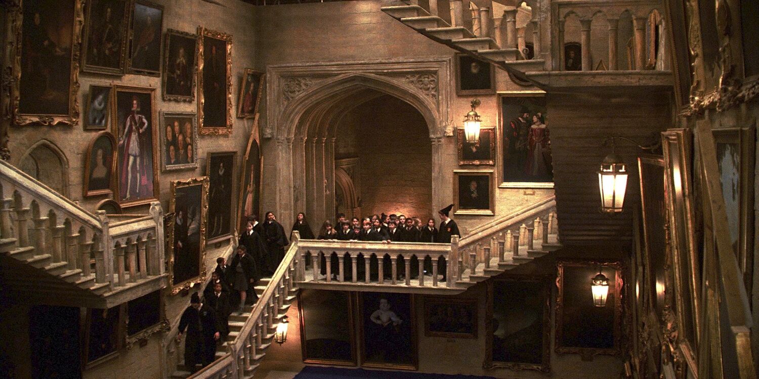 le scale di hogwarts nel film harry potter