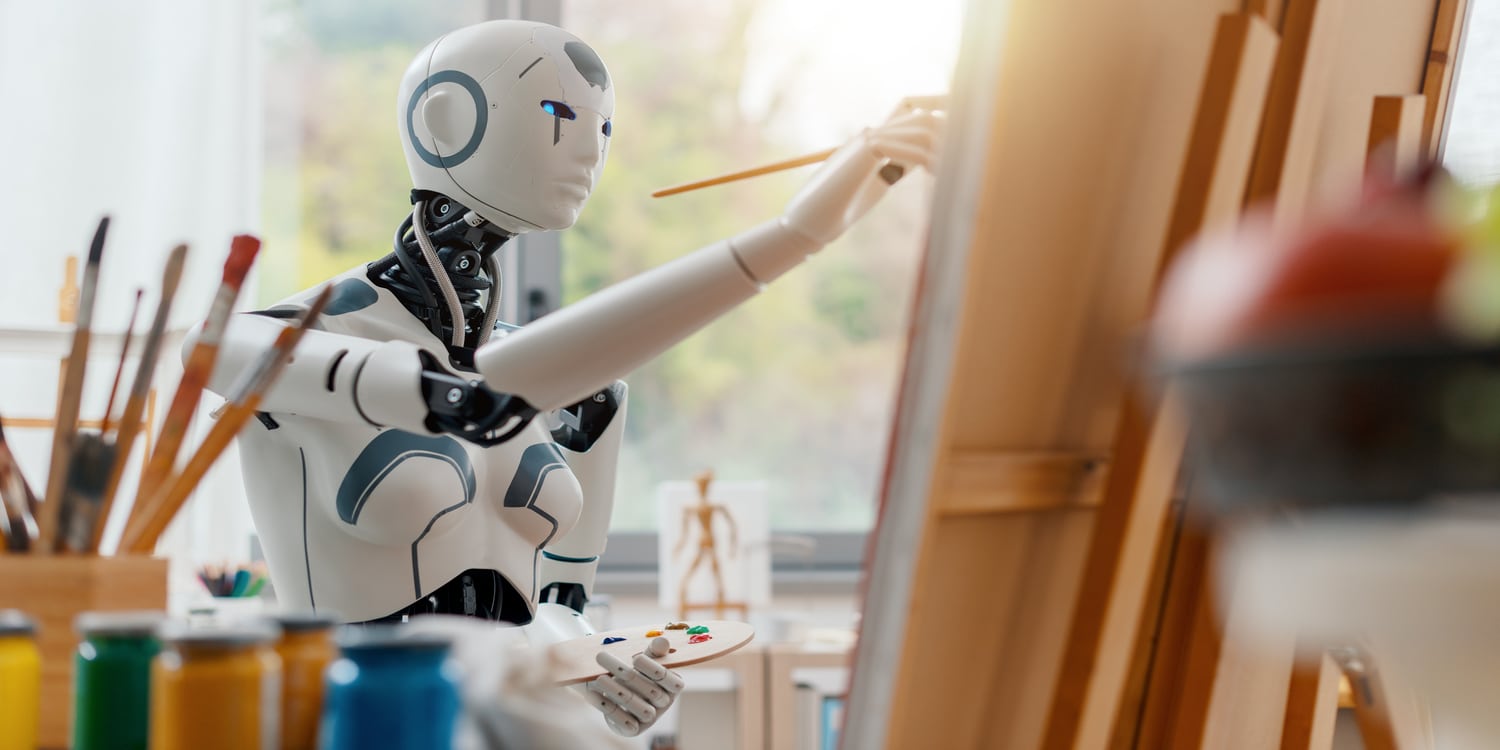 robot ai dipinge come fanno i grafici