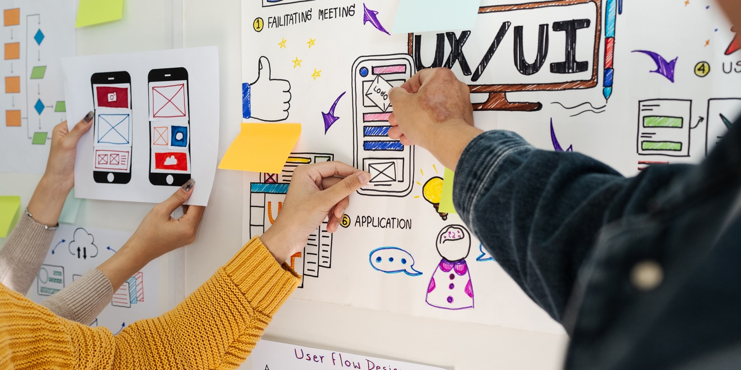 lavagna colleghi aggiungo elementi ux design