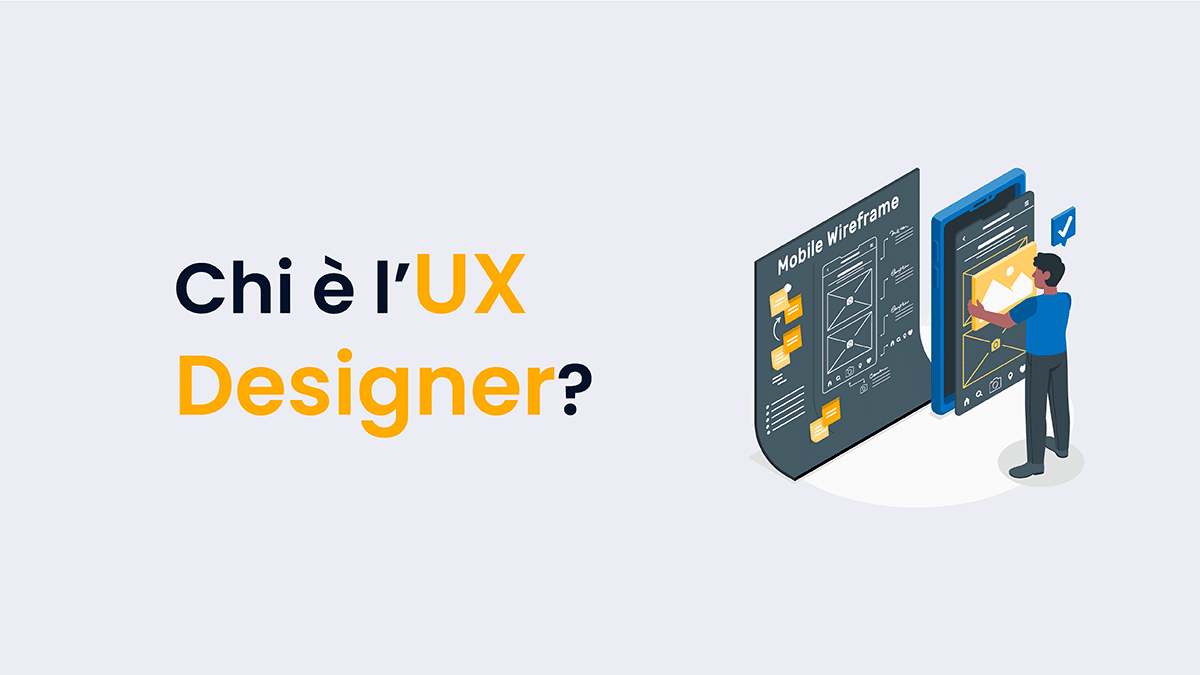 persona su schermo wireframe ux designer