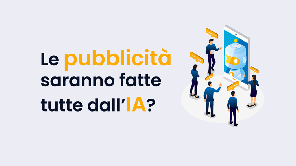 persone davanti a smartphone IA pubblicità