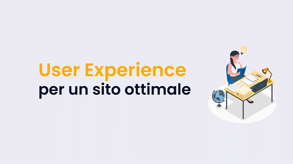 donna con occhiali studia user experience e ha idee